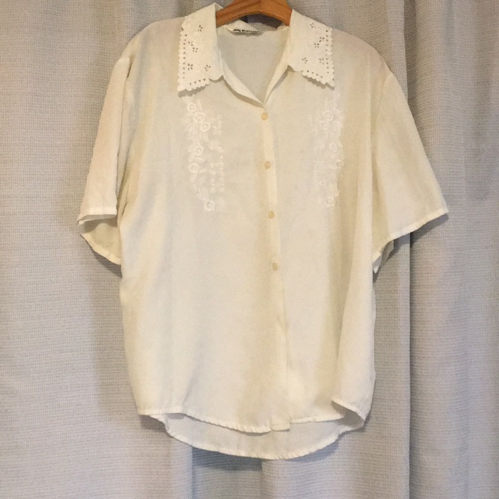 Vintage Italian Embroidered Blouse